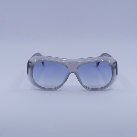 Palm Angels PERI103 ELFIN 0942 Sunglasses Grey Aviator Frame, Blue Lenses - Picture 2 of 9